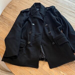 Men’s Black Peacoat